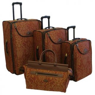 American Flyer Paisley 4 piece Luggage Set