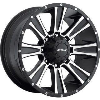 MKW Offroad M87 17 Black Machined Wheel / Rim 8x180 with a 10mm Offset and a 130.80 Hub Bore. Partnumber M87 1790818010B Automotive