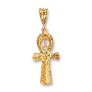 LIOR   Pendant   Egyptian�Ankh Cross   24kt Gold Overlay (Gold over Brass) Jewelry