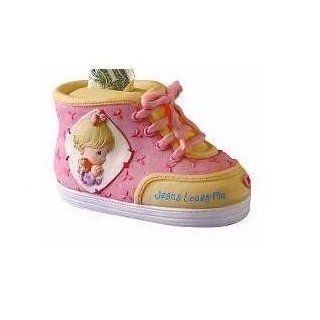 Jesus Loves Me Precious Moments Baby Girl Shoe Bank Baby