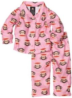 Paul Frank Baby girls Infant Julius Allover Face Print Pajama Set, Pink, 18 Months Clothing