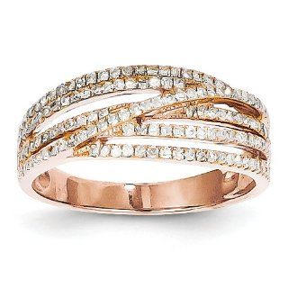 14K Rose Gold Diamond Ring, Best Quality Free Gift Box Satisfaction Guaranteed Jewelry