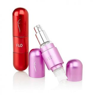 FLO Refillable Perfume Atomizer 2 pack   Red/Purple