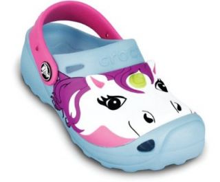 Crocs Unicorn Clog Kids Girls Footwear, Size 12 13 M US Little Kid, Color Sky Blue Shoes