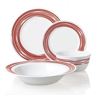 Corelle® for Joy Mangano Strokes of Color 16 piece Premier Dinnerware Set