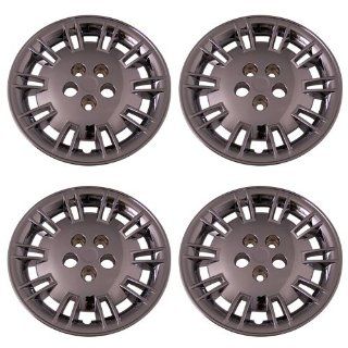 Set of 4 Chrome 17 Inch Aftermarket Replacement Hubcaps with Bolt On Retention System   Part Number IWC427/17C Automotive