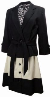 Nine West Contempo Skirt Suit Black/Beige (8)