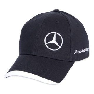 Genuine Mercedes Benz Navy Contrast Wave Sandwich Baseball Cap Hat Automotive