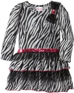 Nannette Girls 2 6X 1 Piece Zebra Print Dress Clothing