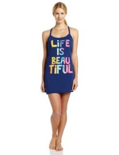 Steve Madden Women's Graphic Chemise, Sapphire, X Small Clothing
