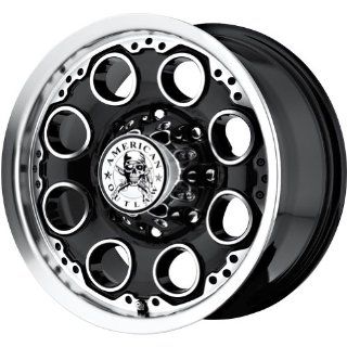 American Outlaw Patrol Black Machined Face Wheel with Machined Finish (20x9"/6x139.7mm) Automotive