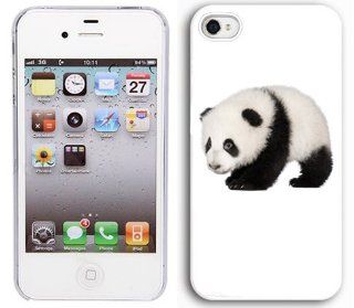 Apple iPhone 5 5S White 5W147 Hard Back Case Cover Color Baby Panda Cell Phones & Accessories