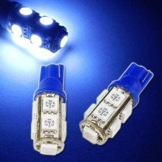Blue 360 Degree Shine 158 192 W5WB 921 T10 9 SMD LED Bulbs For Car Parking,Backup Lights Automotive