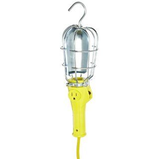 Woodhead 271USB163 Safeway Handlamp, Commercial Duty, Incandescent Bulb, 100W Max Lamp Wattage, Side Outlet, Switch, Screw Release Guard Style, 16/3 SJTOW Cord Type, 50ft Cord Length
