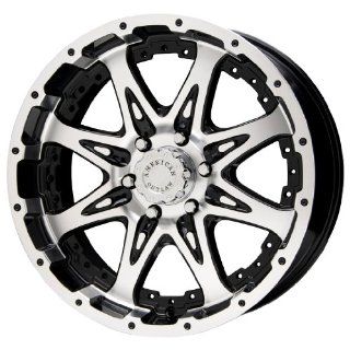 American Outlaw Buckshot Series Black Wheel with Machined Face (16x8"/8x165.1mm) Automotive