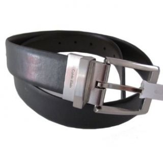 Calvin Klein Belt for Men,black, Leather, Style #73234 (38) Clothing