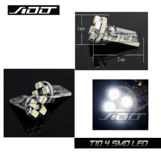 T10 194 168 Wedege SMD High Power LED Hyper White Bulbs Dome Lights 12v (1 Pair) Automotive