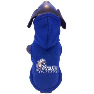 NCAA Drake Bulldogs Polar Fleece Hooded Dog Jacket, XX Small  Sports Fan Pet Dresses  Sports & Outdoors