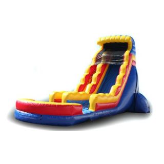 EZ Inflatables 22 ft. Primary Color Water Slide   Commercial Inflatables