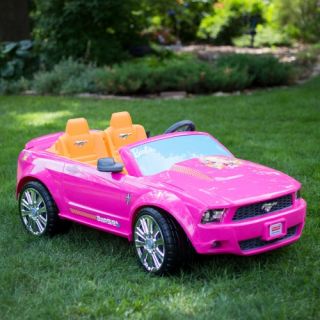 Fisher Price Battery Powered Barbie Ford Mustang   Battery Powered Riding Toys