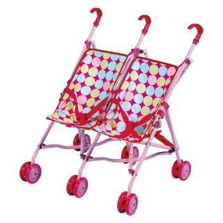 Small World Toys All About Baby Double the Fun Doll Stroller   Baby Doll Accessories