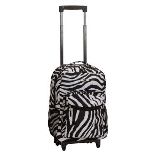 Rockland Luggage 17 in. Rolling Backpack   Animal Print   Backpacks