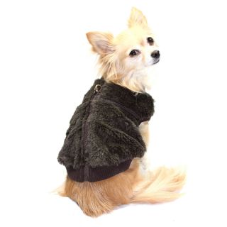 Hip Doggie Charcoal Mink Vest   Dog Sweaters and Shirts
