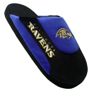 Comfy Feet NFL Low Pro Stripe Slippers   Baltimore Ravens   Mens Slippers