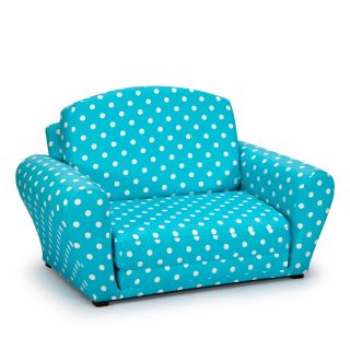 Polka Dots Girly Blue Sleepover Sofa   Chairs