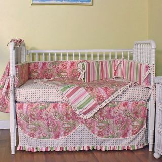 Hoohobbers Paisley 4 Piece Crib Bedding Set   Baby Bedding Sets