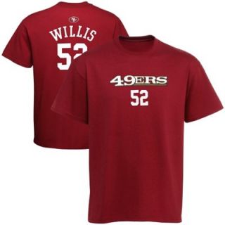 Patrick Willis San Francisco 49ers Youth Primary Name and Number T Shirt   Scarlet