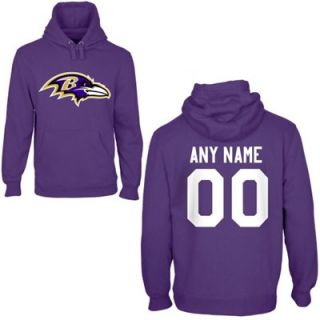 Baltimore Ravens Mens Custom Any Name & Number Hooded Sweatshirt