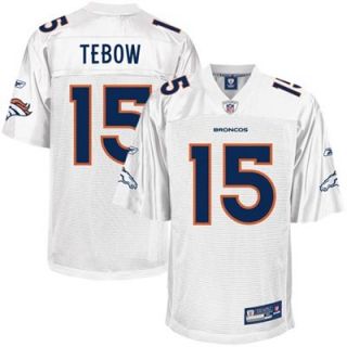 Reebok Tim Tebow Denver Broncos #15 Replica Jersey   White