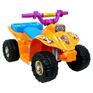 Orange Four Wheeler Battery Powered Riding Toy   Battery Powered Riding Toys
