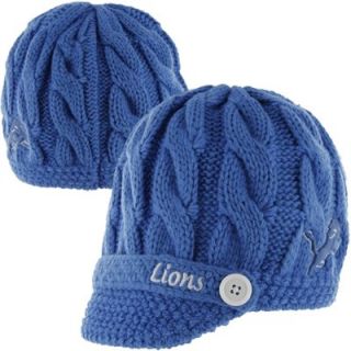 47 Brand Detroit Lions Ladies Sky Box Knit Beanie   Light Blue