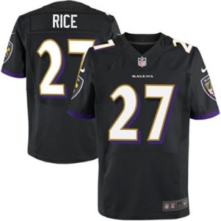 Nike Ray Rice Baltimore Ravens Elite Jersey   Black