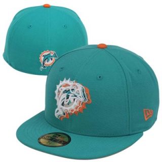 New Era Miami Dolphins Illusion 59FIFTY Fitted Hat   Aqua