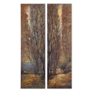 Tree Panels Wood Wall Art   Set of 2   20W x 70H in.   Wall Sculptures and Panels