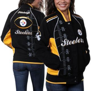 Pittsburgh Steelers Ladies Franchise Twill Jacket   Black/Gold