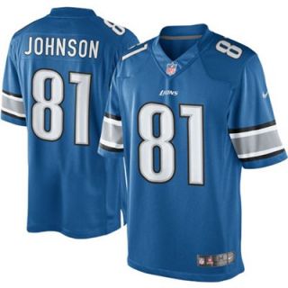 Nike Calvin Johnson Detroit Lions Limited Jersey   Light Blue