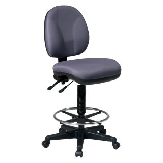 Office Star Work Smart Deluxe Ergonomic Drafting Chair with Adjustable Foot Ring   Drafting Chairs & Stools