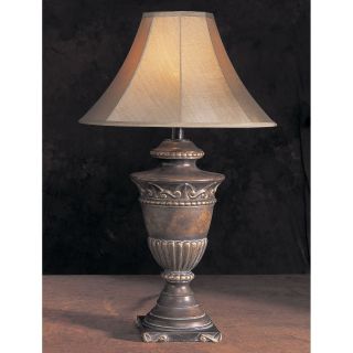 H6125AB Antique Bronze Urn Hydrocal Table Lamp   Table Lamps