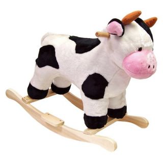 Happy Trails Cow Plush Rocking Animal   Rocking Toys