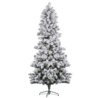 Vickerman Flocked White Pine Christmas Tree   Christmas Trees