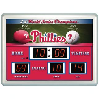 Team Sports America MLB Scoreboard Clock   Wall Clocks