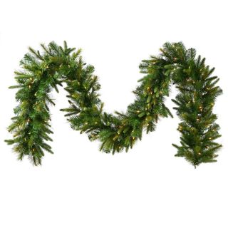 18 in. Cashmere Pre Lit Clear Garland   Christmas
