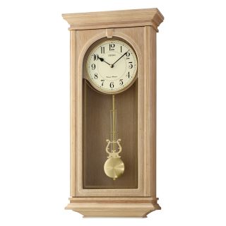 Seiko QXH048BLH Dual Chime Pendulum Wall Clock   12.75W in.   Wall Clocks