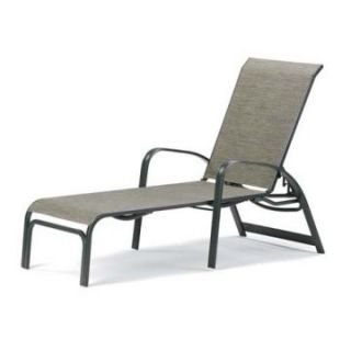 Telescope Casual Primera Sling Lay Flat Stacking Aluminum Chaise Lounge   Outdoor Chaise Lounges