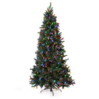 7.5 ft. LED Remote Control 8 Function Columbus Pine Christmas Tree   Christmas Trees