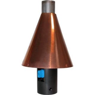 Copper Cone Style Permanent Patio Light   Gas Torches